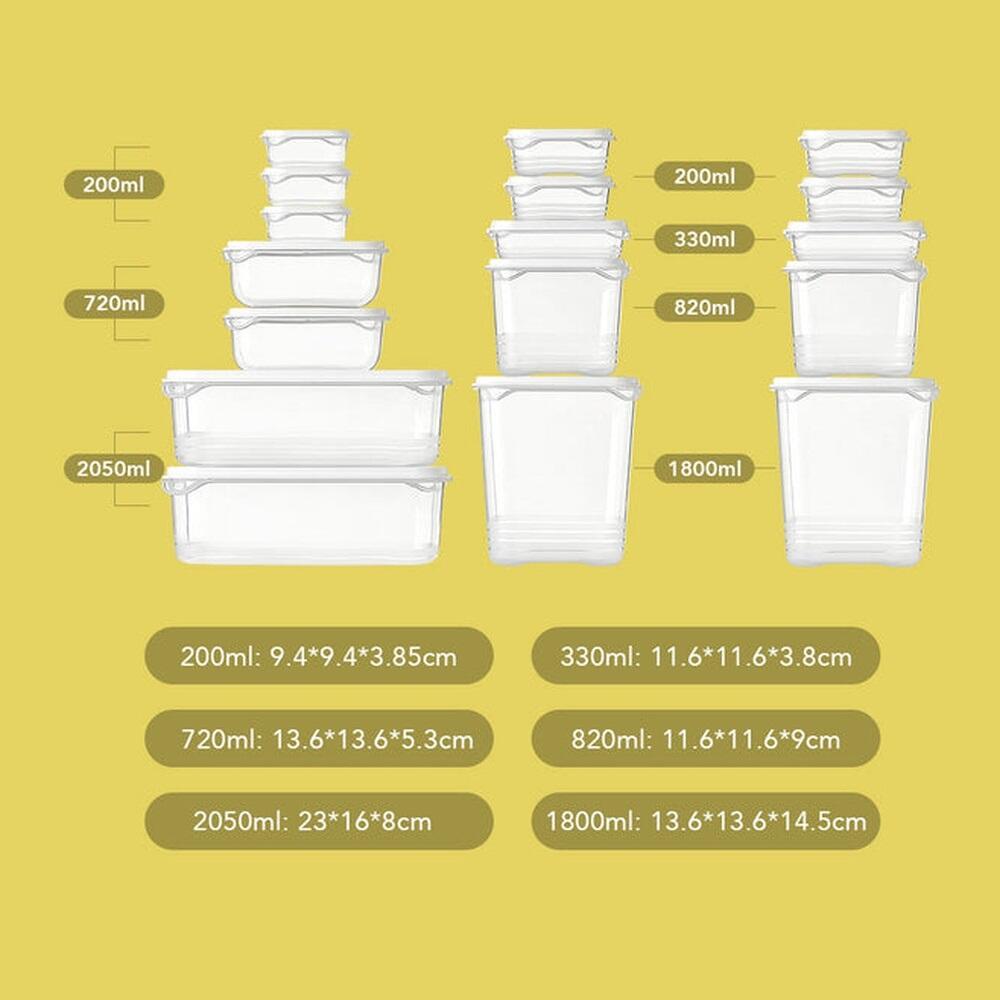 Recipientes herméticos 17 ud