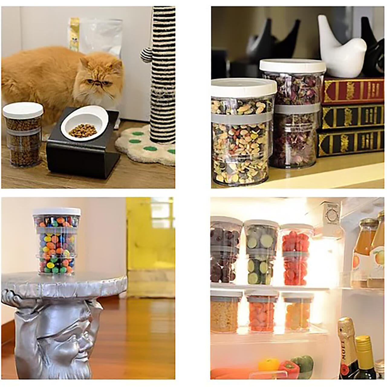 Recipientes herméticos y ajustables