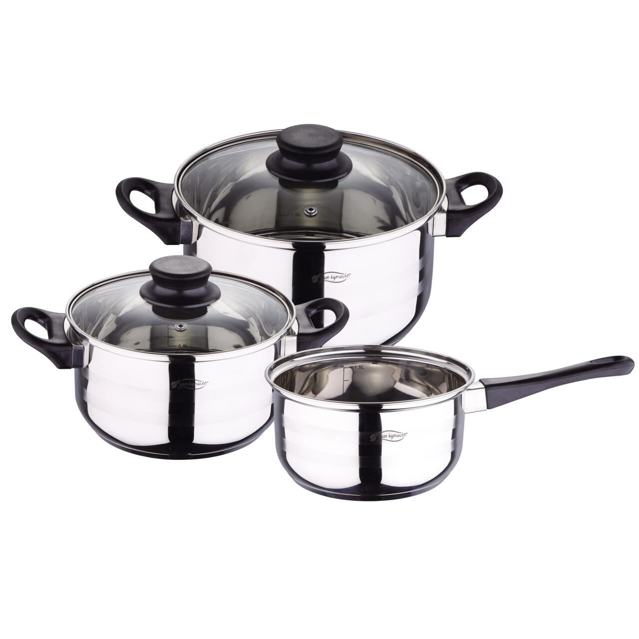 Sartenes 3 pzs y batería de cocina 5 pzs San Ignacio