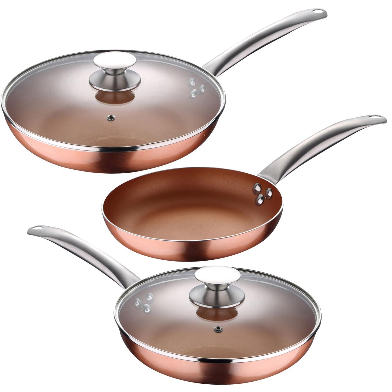 Set de sartenes 3 pzs Optimum Copper San Ignacio