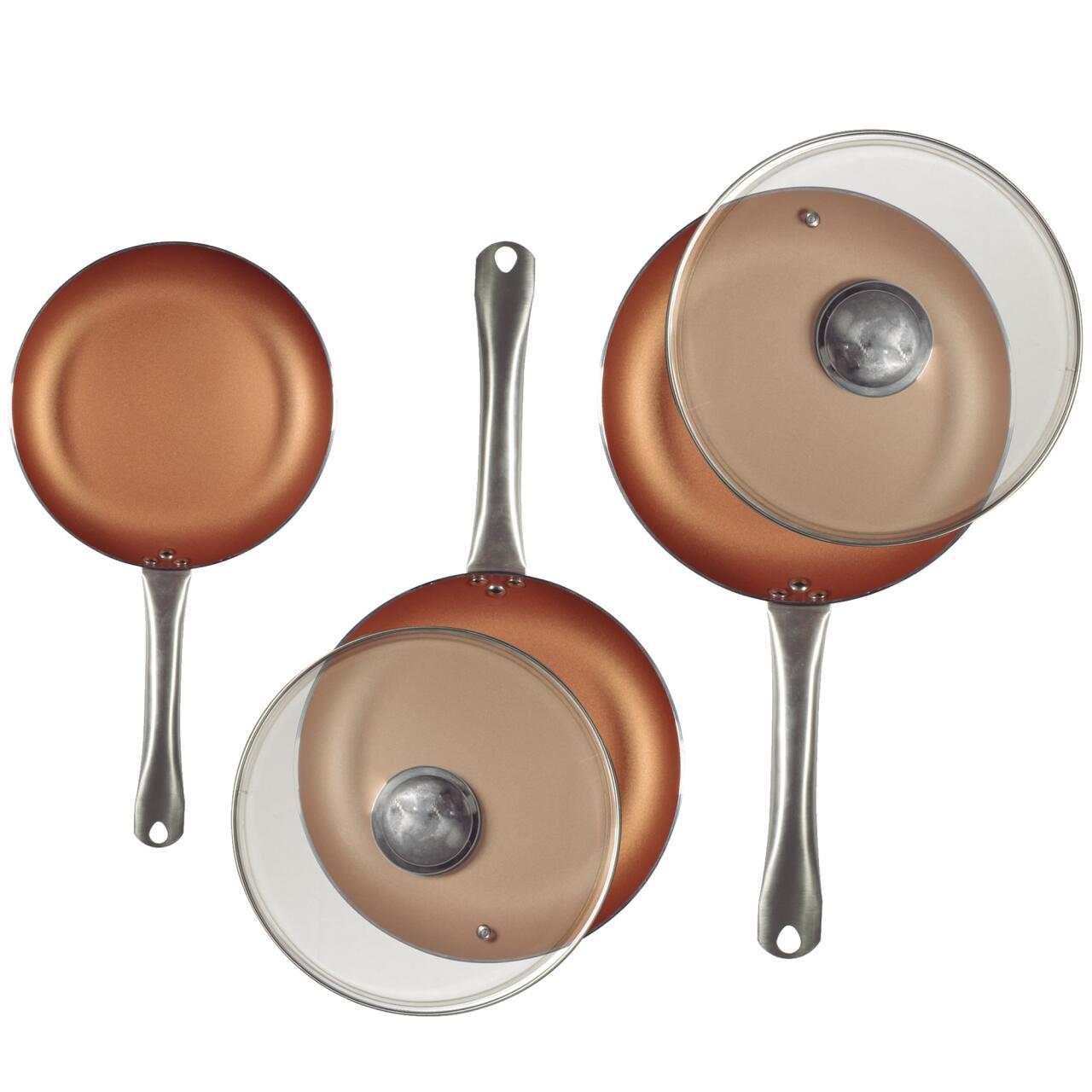 Set de sartenes 3 pzs Optimum Copper San Ignacio